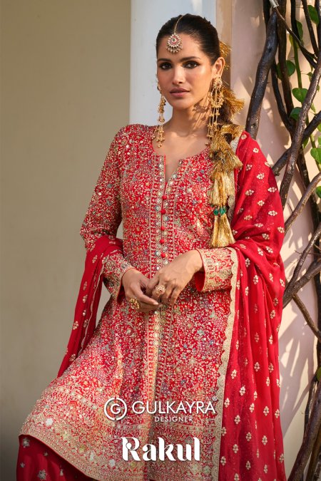 Rakul By Gulkayra Real Georgette Embroidery Readymade Suits